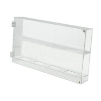 Ioensy - Vitrina De Acrílico Transparente Para Discos De Hockey, Para Club, Gimnasio, Sala De Estar, 2 Niveles, 36,5 X 18,5 X 5,5 Cm