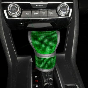 Veat00L - Fundas De Palanca De Cambios Para Automóviles, Con Diamantes Artificiales, Antideslizantes, Cómodos, Fundas De Freno De Mano, Interiores Para Automóviles, Duraderos
