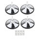 thumbnail image 4 of 4x niveladores de patas de mesa de billar, estabilidad mejorada, Protector de muebles resistente, Hardware duradero para mesa de pingpong , plata, 4 of 5