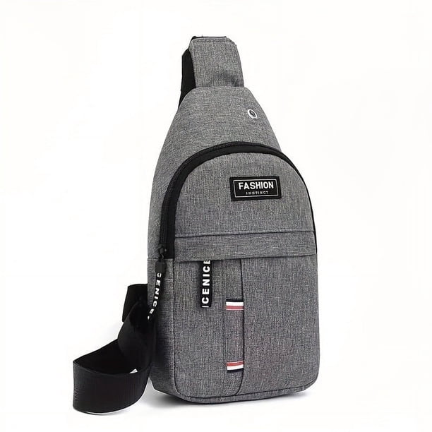 Men's Casual Outdoor Chest Bag Mountaineering Cycling Shoulder Bag Waterproof Sports Small Messenger Bag