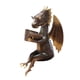 thumbnail image 4 of Dragón Lectura Libro Estatua Decoración Dragón Estatua Para Jardín Inauguración De La Casa, 4 of 5
