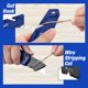 thumbnail image 3 of Navaja multiusos WORKPRO plegable con clip para cinturón y 10 hojas, color azul, 3 of 7
