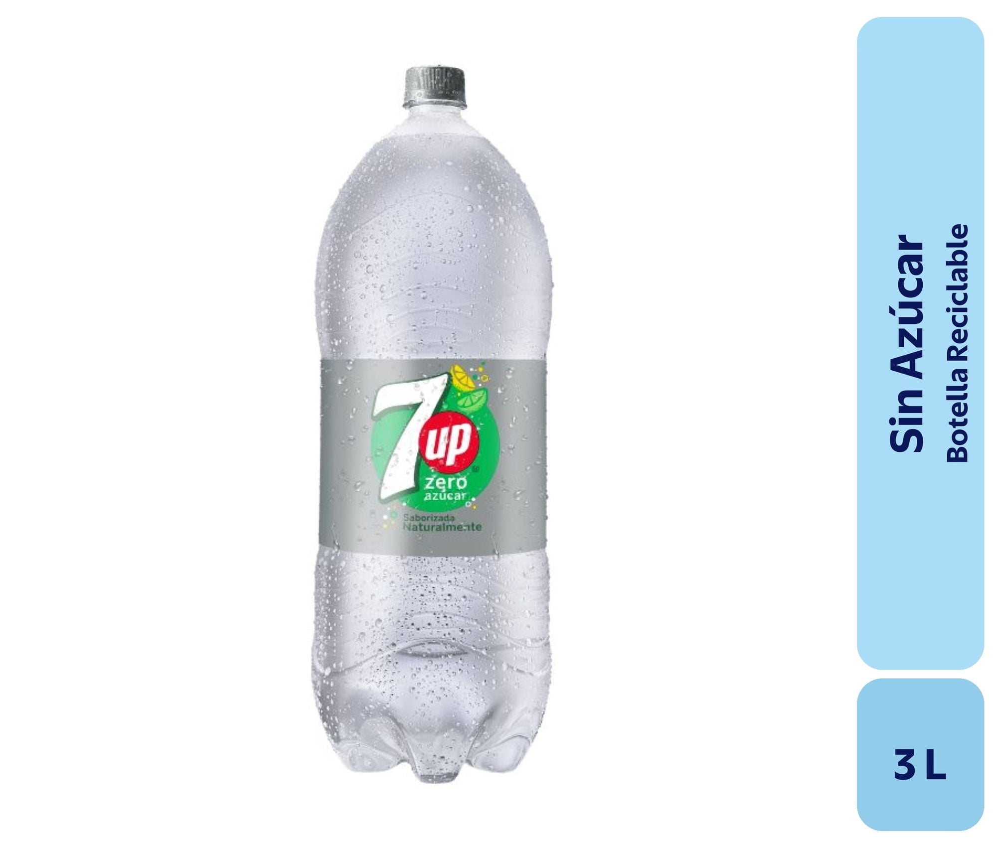 Bebida Limón Sin Azúcar Botella 3 L Seven Up