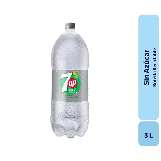 Bebida Limón Sin Azúcar Botella 3 L Seven Up