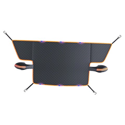Ioensy - Cubierta Para Parabrisas De Coche, Protección Contra La Congelación, Accesorios Para Camiones, Negro Y Naranja