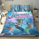 thumbnail image 1 of Magia de Sirena Conjunto de sábanas temático, trío de piezas, cómodo y amigable con la piel, diseño único, regalo de decoración para el hogar para familiares, amigos y fans,135cm *200cm, 1 of 6