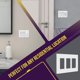 thumbnail image 4 of Placa de pared ENERLITES de 3 vías blanca sin tornillos, 4 of 7