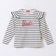 thumbnail image 1 of Polera Manga Larga Niña Rayas Logo Blanco Barbie, 1 of 4