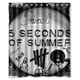 thumbnail image 1 of Cortina de ducha 5Sos "5 Seconds Of Summer" con ganchos (60 x 72 pulgadas), 1 of 3