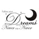 thumbnail image 1 of Decomural Follow Your Dreams Justin Bieber Lyrics WS-40817, 1 of 2