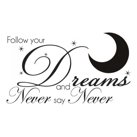 Rienda Libre Graphics - Decomural Follow Your Dreams Justin Bieber Lyrics Ws-40817