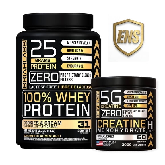 PACK PROTEINA 1Kg COOKIES & CREAM+CREATINA SIN SABOR 300Gr