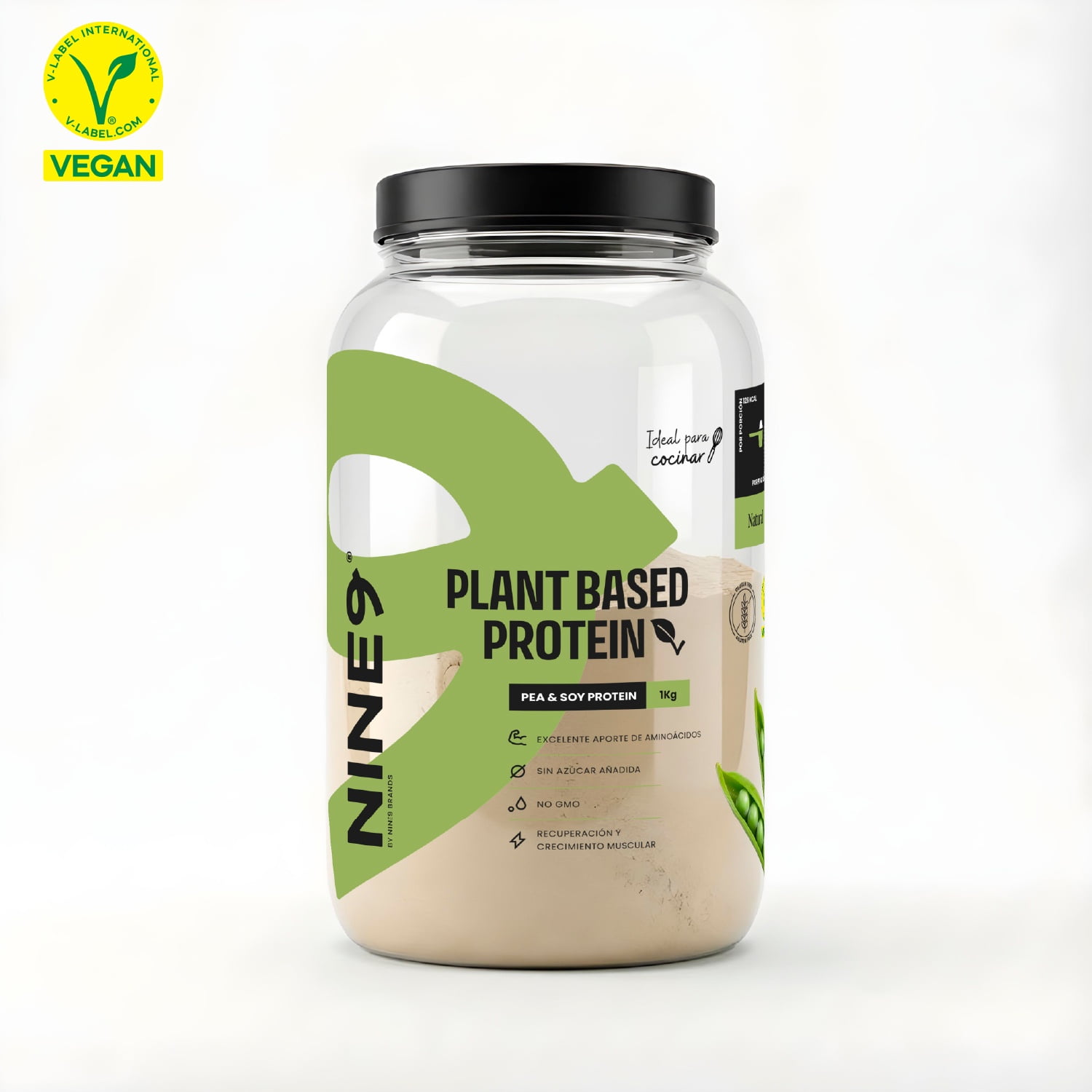 Nine9 - Proteína Vegana Sin Sabor 1kg