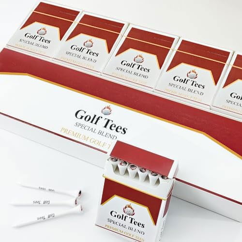 Tees de Golf VAGUYGY de bambú 83 mm Pack de 10 unidades Blanco