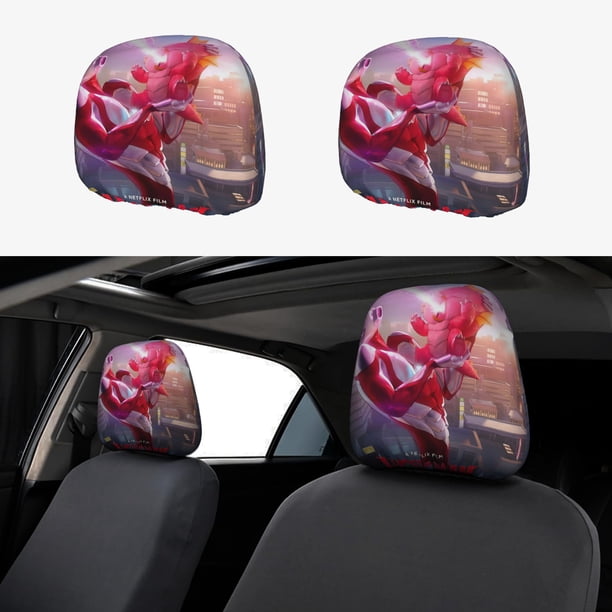 Ultraman El Ascenso Funda Protectora Universal Para Reposacabezas De Coche Funda Elástica Para Reposacabezas De Asiento De Auto Funda De Tela Antipolvo Accesorios De Interior 2 Piezas