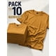 thumbnail image 1 of Pack 10 Poleras Basicas 100% Algodon Cuello Redondo 200g Camel Oscuro Xxl Lisa, 1 of 3