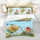 thumbnail image 5 of Henry Hugglemonster Conjunto de sábanas temático, trío de piezas, cómodo y amigable con la piel, diseño único, regalo de decoración para el hogar para familiares, amigos y fans,135cm *200cm, 5 of 6