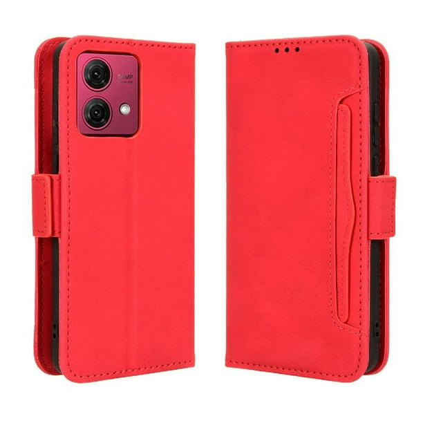 Funda Tipo Billetera FOXDOCK para Motorola MOTO G84 5G – Tapa Flip con Tarjetero