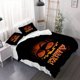 thumbnail image 1 of 3pcs Spooky Pumpkin Duvet Cover Set - Soft Comfortable Bedding with Zipper Closure Machine Washable Polyester, 1 of 5