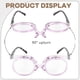 thumbnail image 3 of Gafas de maquillaje con montura multicolor, con tapa abatible hacia arriba y hacia abajo, para personas mayores, gafas de maquillaje con tapa abatible de una sola cara., 3 of 5
