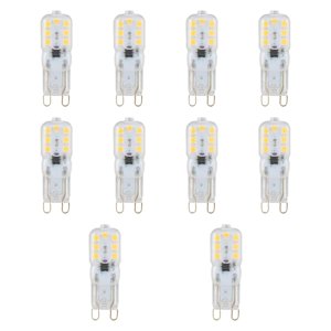 Ioensy - 10 Bombillas Led G9 Para Iluminación De Araña, Para Paisaje, Sala De Estar, Luz Blanca, 6000 K