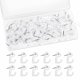 thumbnail image 1 of Ganchos de chincheta transparentes Mayboos – Pack de 60 unidades, 1 of 8