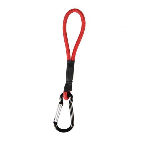 Magideal - Cuerda Elástica Con Gancho De Mosquetón, Bridas Para Tienda De Campaña, Mosquetón De Aleación Duradera, Cuerda Elástica Corta Resistente Al Aire Libre Rojo