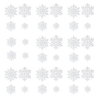 Magideal - 36 Adornos Navideños De Copos De Nieve Para Decoración Navideña, Suministros De Bricolaje, Colgantes Con Dijes Colgantes Para Ventana De Restaurante Y