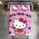 thumbnail image 1 of Gandy Cane Cutie Hello Kitty 3 Pieces Duvet Cover Set Full Size Super Soft Fade Resistant Microfiber, 1 of 4