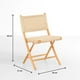 thumbnail image 4 of Silla Nido Plegable de Madera Rattan Natural, 4 of 7