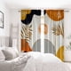 thumbnail image 2 of Cortinas GOLDLAWN, estilo bohemio, con hojas abstractas de mediados de siglo, 135 x 215 cm, 2 of 7