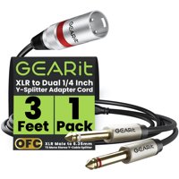 Cable Gearit Xlr A Doble 1/4"" Divisor En Y 1 M