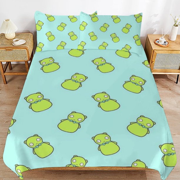 Bob's Burgers Kuchi Kopi Duvet Cover Set 3 Piece Bedding Set Double Sided Printing Decorative Comforter Cover Set