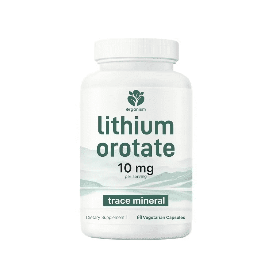 Organic - Suplemento Orotato De Litio Enfoque Bienestar 10mg 60 Cap
