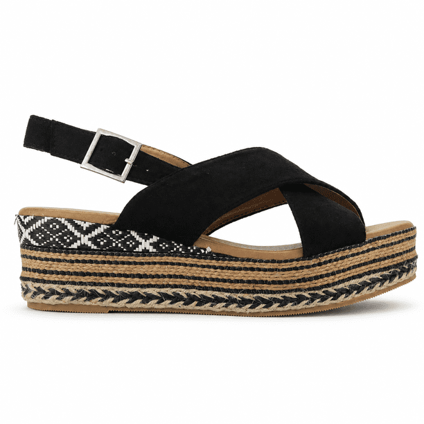 Sandalia Negro Mujer Casual Chalada Masie
