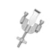 thumbnail image 2 of Cerradura De Puerta Portátil, Cerraduras De Bloqueo, Taquillas De Puerta Para Cuarto De Baño, Dormitorios, Plata, 2 of 5