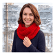 thumbnail image 4 of Bufanda Cuello Estilo Punto Inglés Lana Invierno Abrigado, 4 of 5