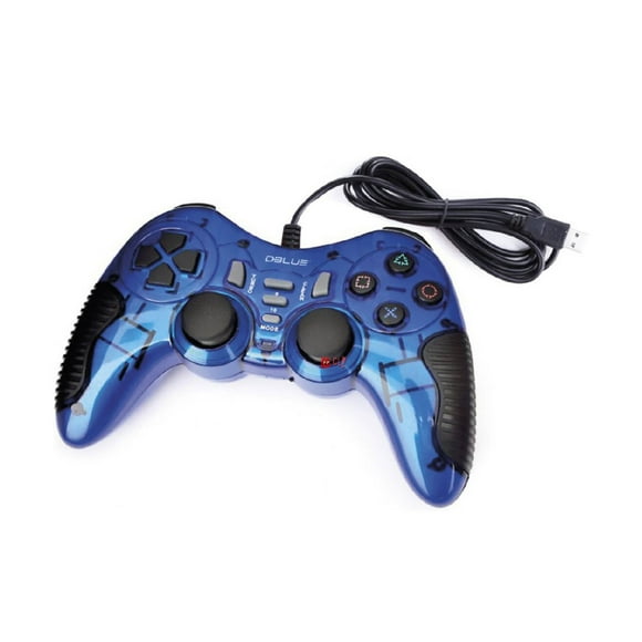 Joystick D-shock Usb Para Pc Color Azul - Ps