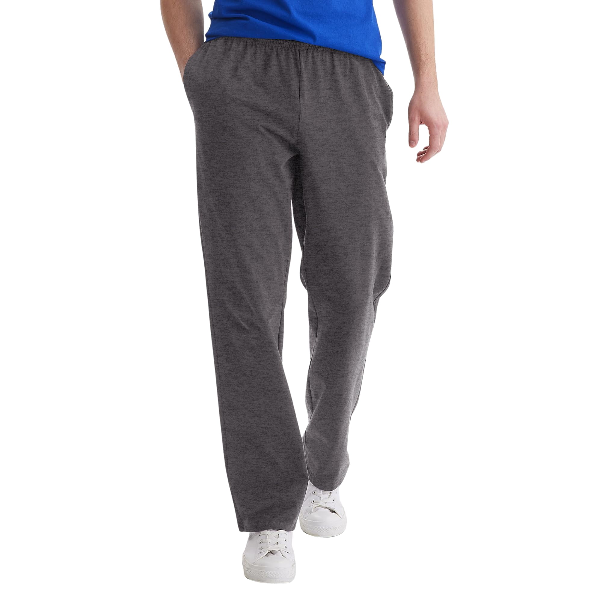 Pantalones Deportivos Hanes Essentials De Punto De Algodón Para Hombre Charcoal L