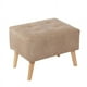 thumbnail image 1 of Pouf Niza Cuero Kentucky Beige, 1 of 3