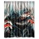 thumbnail image 1 of Cortina de ducha de anime de terror Tokyo Ghoul para niños, juego de cortina de baño con ganchos, tamaño 60 x 72 pulgadas, 1 of 3