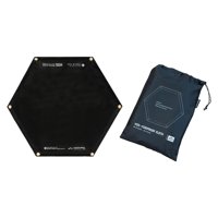 Ioensy - Estera Ignífuga Con Bolsa De Almacenamiento Plegable Debajo De La Parrilla Para Barbacoa Senderismo Picnic S