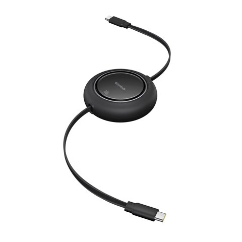 Cable Usb C A Usb C Baseus De 100 W, 2 M, Retráctil Y Carga Rápida