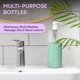 thumbnail image 4 of BRIGHTFROM Botellas Vacías con Bomba para Champú, 32 OZ / 1 Litro, Contenedores Cilíndricos libres de BPA, Uso Doméstico y Comercial, Pack de 2 - A prueba de fugas, 4 of 8