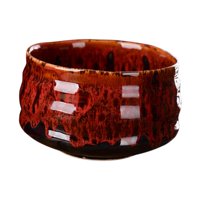 Magideal - Tazón De Té De Cerámica Matcha, Tazón De Mezcla, Preparación Japonesa De Matcha, Tazón De Té De Hecho A Mano, Para Amantes, Amigos Para El Rojo