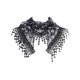 thumbnail image 1 of INSPIRE CHIC Velo de Mantilla de Encaje con Diamantes de Imitación Brillantes Elegante Pañuelo Triangular para Iglesia y Boda 130cm x 40cm Negro, 1 of 5