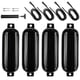 thumbnail image 2 of 4x Defensas para botes Defensas para botes inflables Uso para botes bajos Botes deportivos Accesorios para veleros 1 bomba de aire 11x40 cm Parachoque cuerda negra, 2 of 5