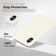thumbnail image 5 of Funda de silicona Svanove para iPhone X/XS 5.8 pulgadas, color beige, 5 of 7