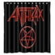 thumbnail image 1 of Cortina de ducha Anthrax, juego de cortinas de baño con ganchos, tamaño 66 x 72 pulgadas, 1 of 3