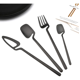 thumbnail image 4 of Juego De Cubiertos Belug Naturales 16 Piezas Negro, 4 of 5
